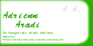 adrienn aradi business card